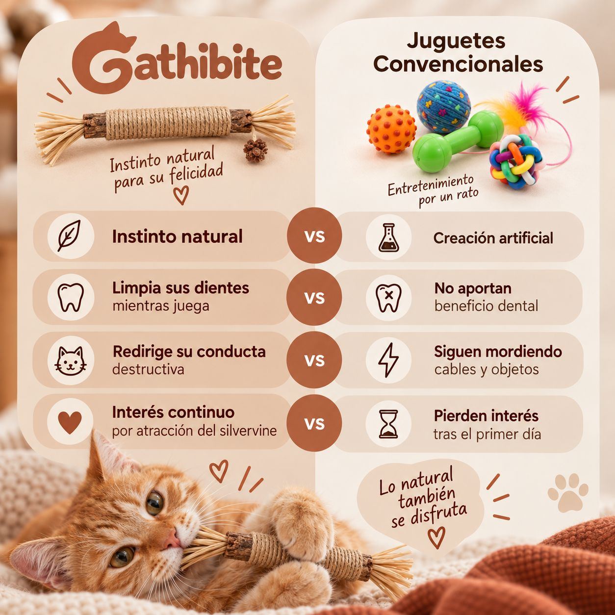 GathiBite vs. juguetes convencionales